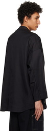T/SEHNE Black Asymmetric Jacket