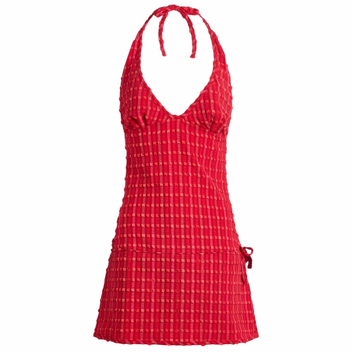 Photo: Peachy Den Women's Cindy Halter Skort Dress in Lipstick