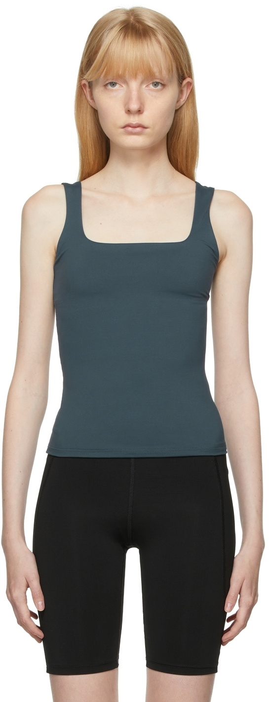 BONDI BORN Navy Nyla Sport Top