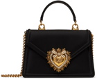 Dolce&Gabbana Black Small Satin Devotion Bag