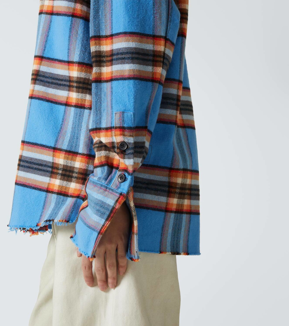Greg Lauren Plaid cotton shirt