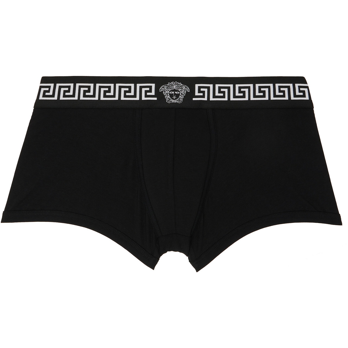 Versace Two-Pack White & Black Jersey Boxer Briefs