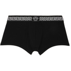 Versace Two-Pack White & Black Jersey Boxer Briefs
