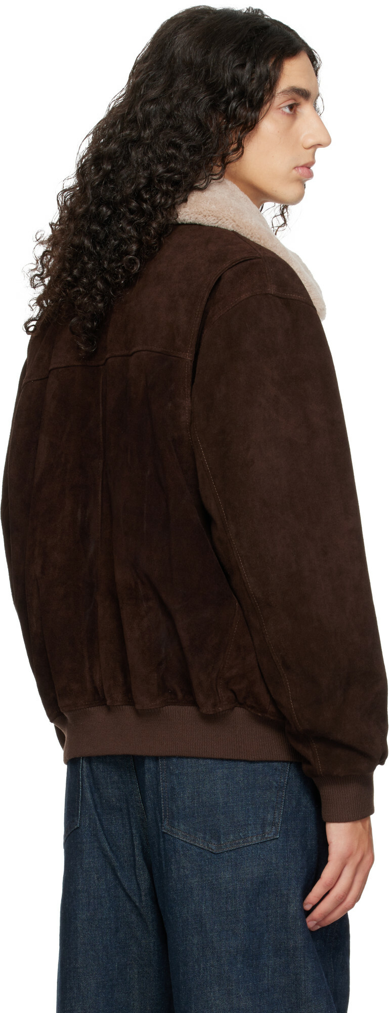 Arma Brown Bari Gritty Suede Jacket