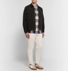 PS by Paul Smith - Checked Cotton and Linen-Blend Half-Zip Shirt - Men - Multi