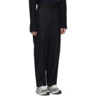 Comme des Garcons Homme Black and Navy Two-Tone Trousers