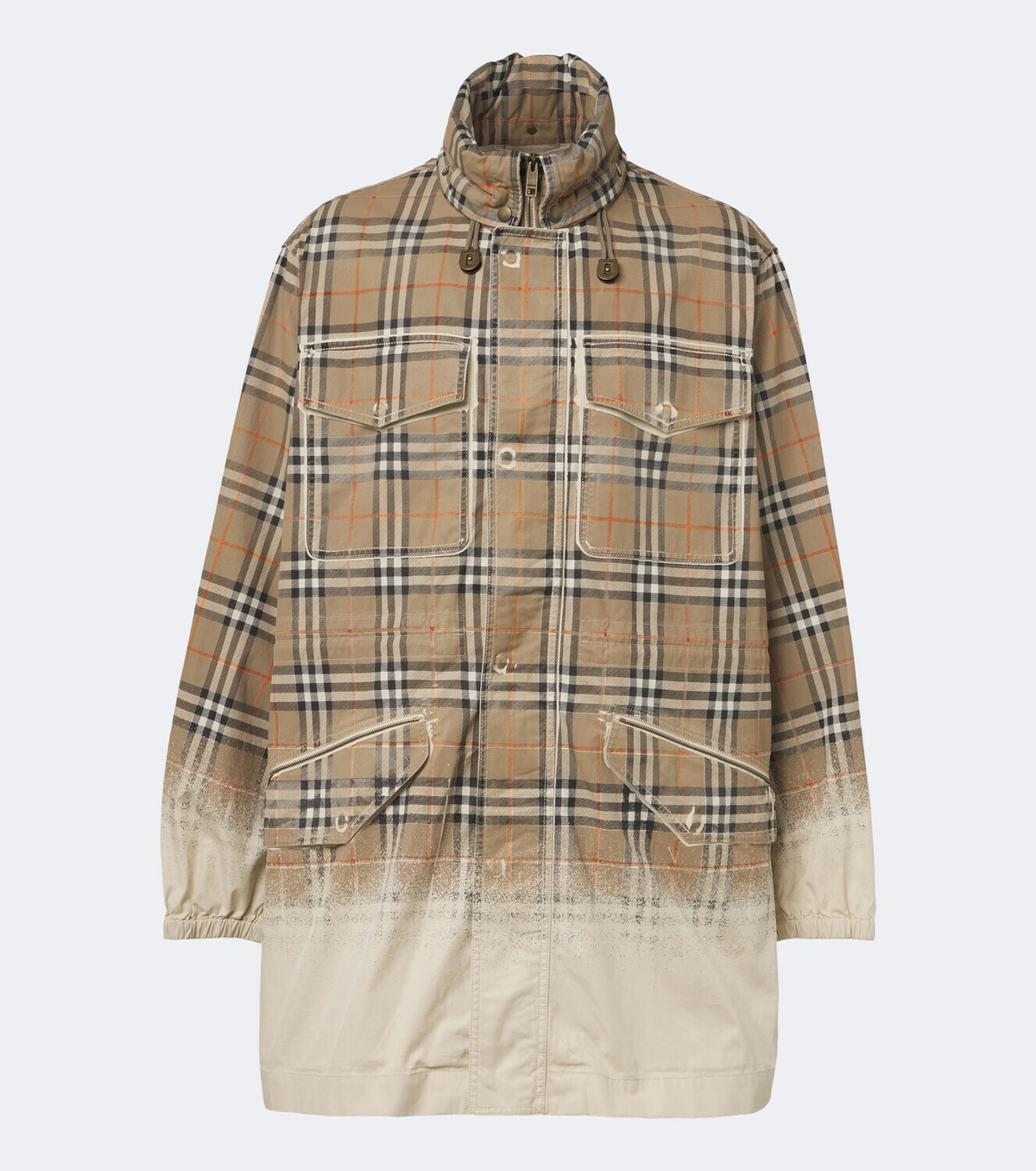 Burberry Burberry Check cotton gabardine parka