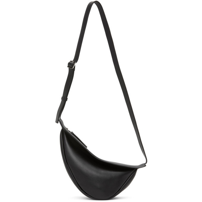 Small Slouchy Banana Bag Black in Leather – The Row