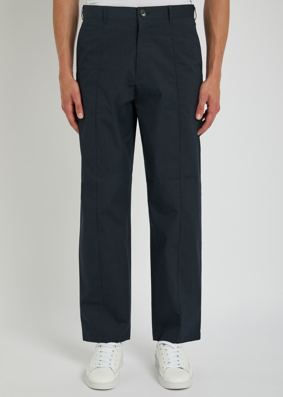 PS Paul Smith Cotton-blend Chino Trousers Navy