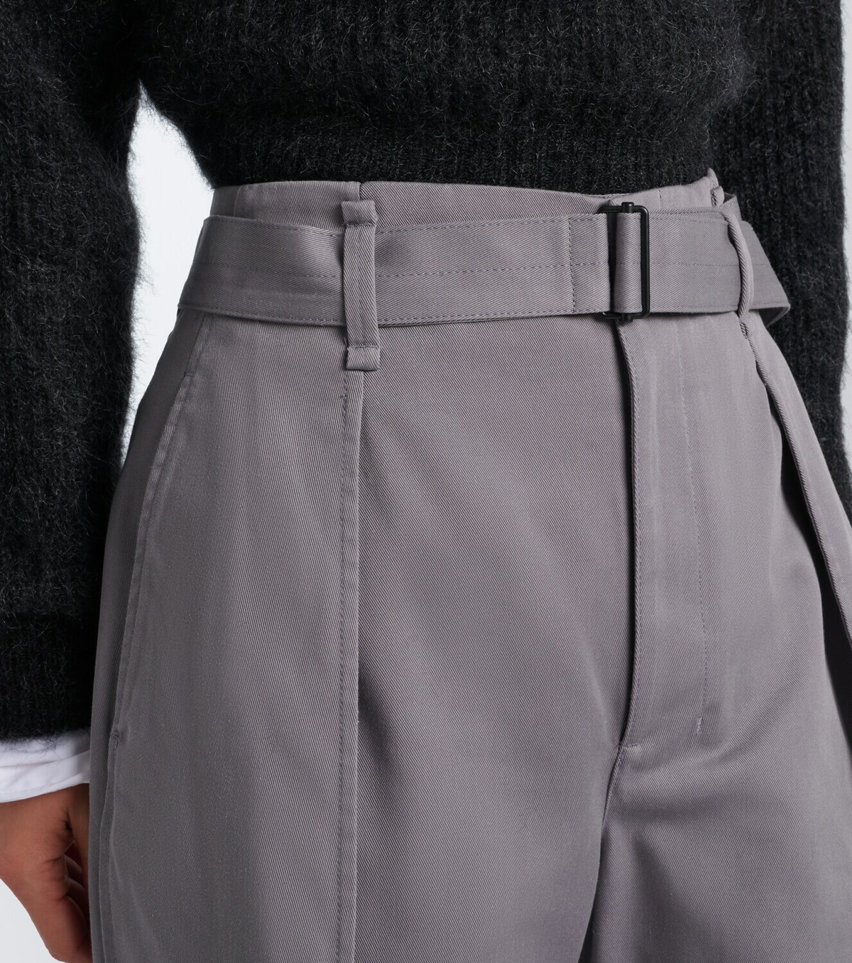 Lemaire Belted twill wide-leg pants