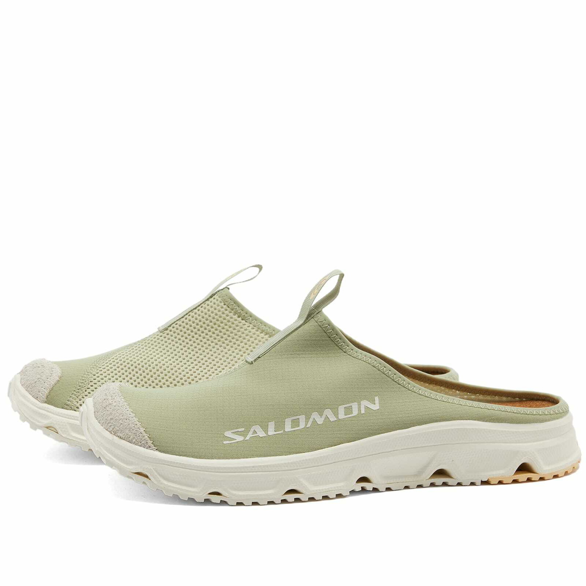 SALOMON|SLIPPERS (RX Slide 3.0 Suede (Tea/Alfalfa/Golde Salomon RX SLIDE 3.0 SUEDE Sneakers in Tea/Alfalfa/Golden