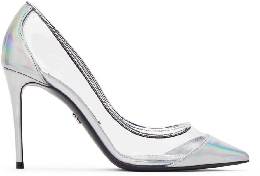 Dolce Gabbana Transparent Cardinale Iridescent Effect Heels Dolce Gabbana