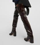 Paris Texas Ophelia leather over-the-knee boots