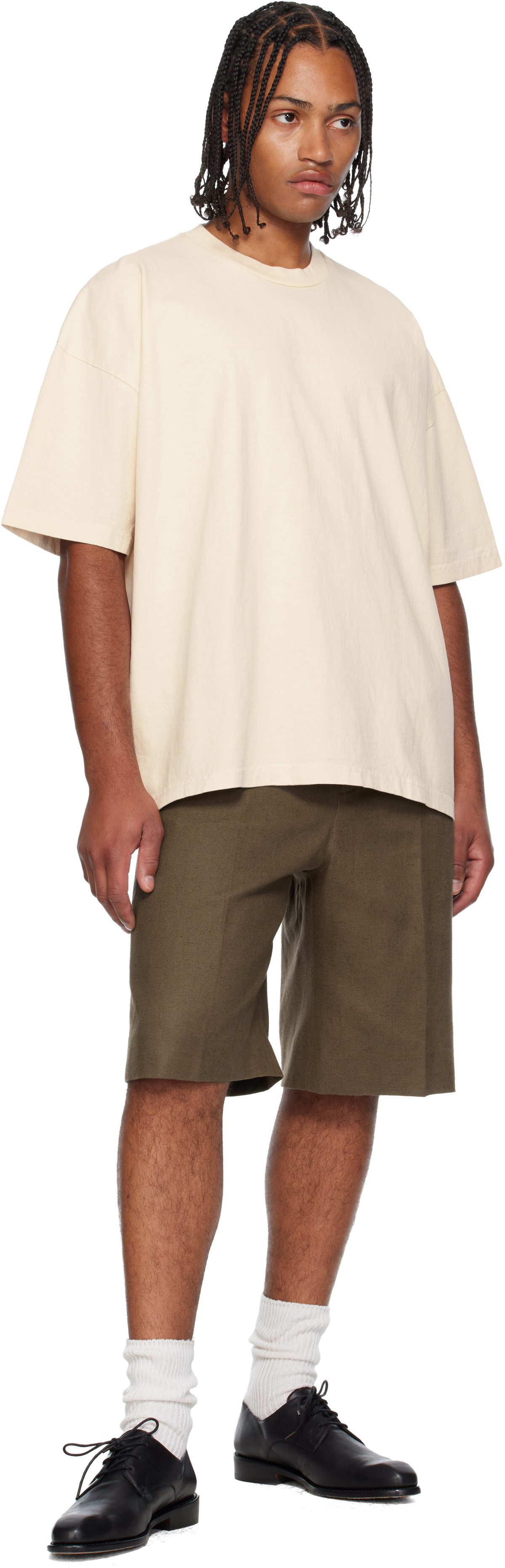 colbo Off-White Dropped Shoulder T-shirt