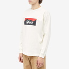 Nanga Men's Long Sleeve Eco Hybrid Box Logo T-Shirt in White