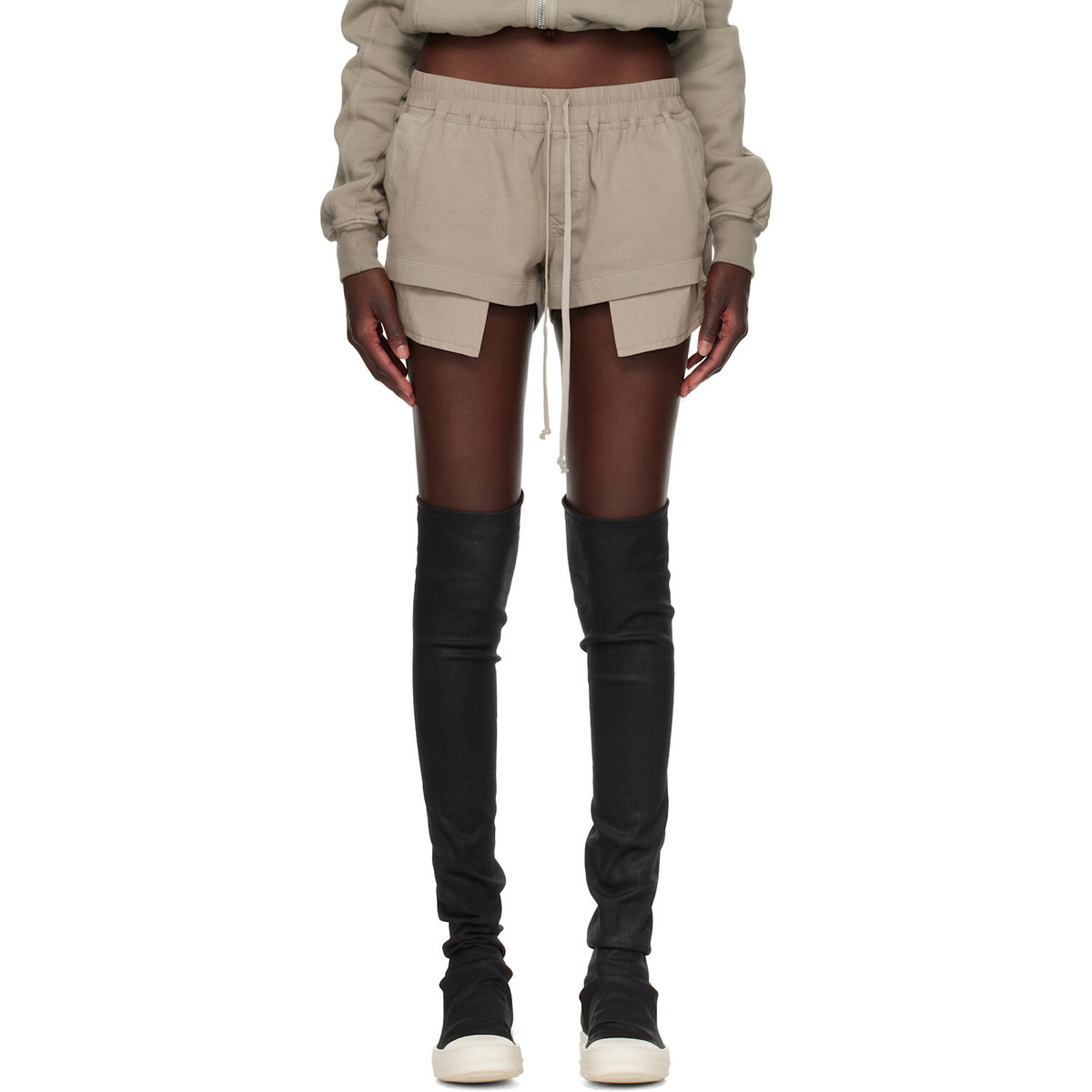 Rick Owens DRKSHDW Gray Tower Fog Boxers Shorts