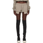 Rick Owens DRKSHDW Gray Tower Fog Boxers Shorts
