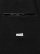 A.PRESSE - Double-Breasted Wool-Twill Blazer - Black