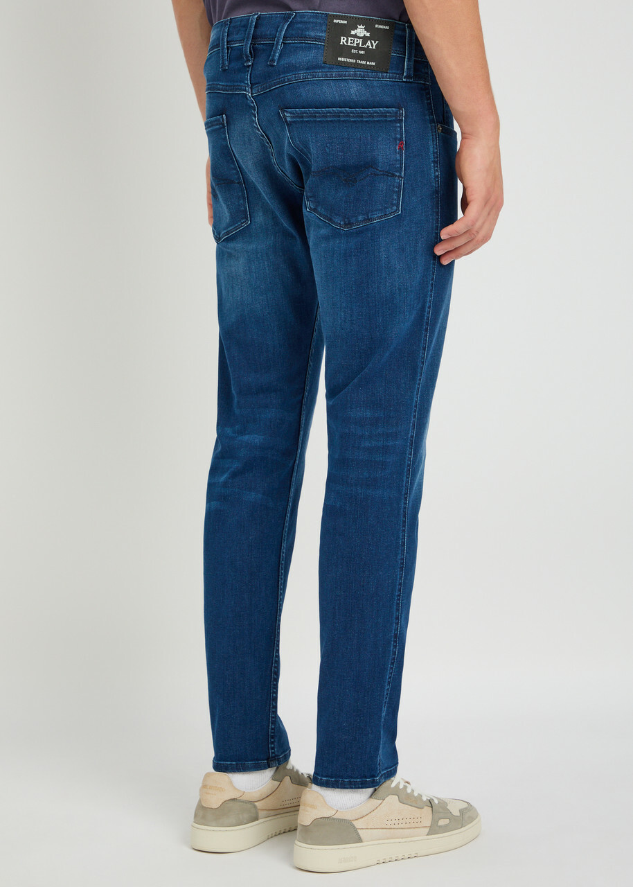 Replay Anbass Slim-leg Jeans Dark Blue