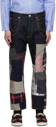 Junya Watanabe Indigo Levi's Edition Patchwork Jeans