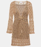 Anna Kosturova Bianca crochet cotton minidress