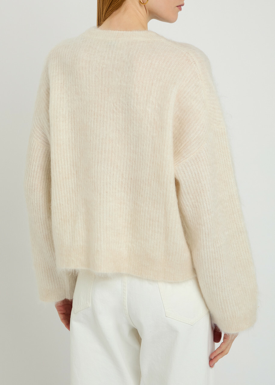 Brunello Cucinelli Brushed Wool-blend Jumper Cream