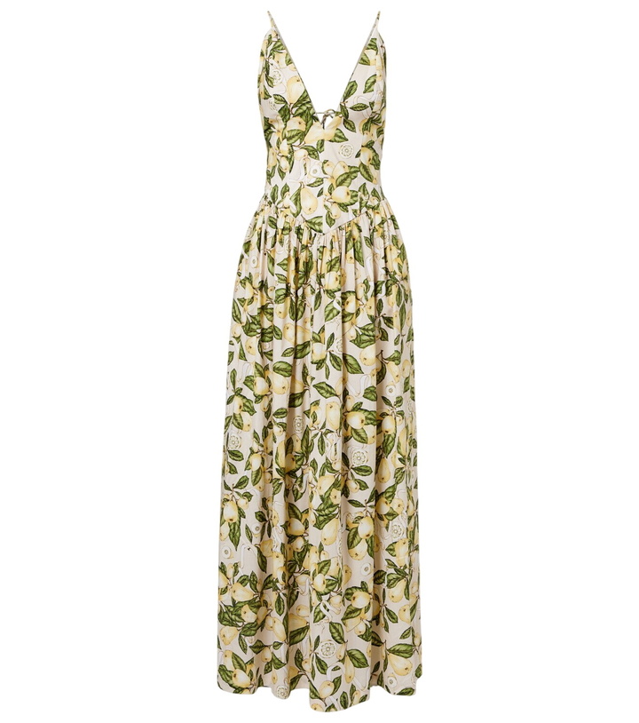 Photo: Adriana Degreas Printed cotton-blend maxi dress