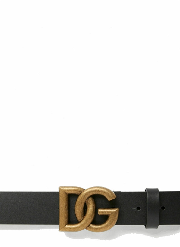 Photo: Logo Plaque Belt in Black