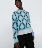 Marni - Intarsia mohair-blend sweater