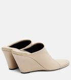 Christen Stretch 75 leather wedge mules