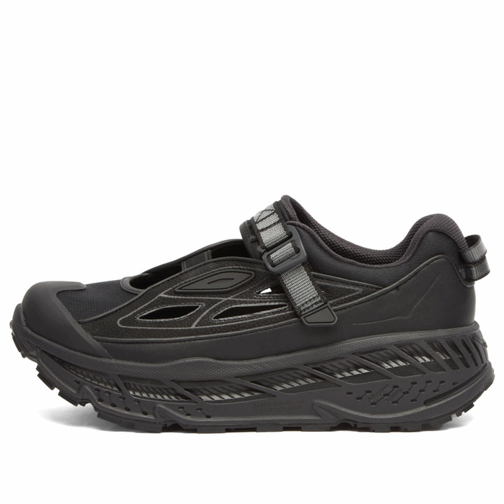Photo: HOKA ONE ONE Stinson Breeze Sneaker in Black/Carbon Black