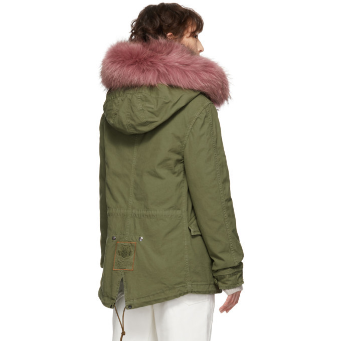 Mr and Mrs Italy Green Mini Canvas Parka