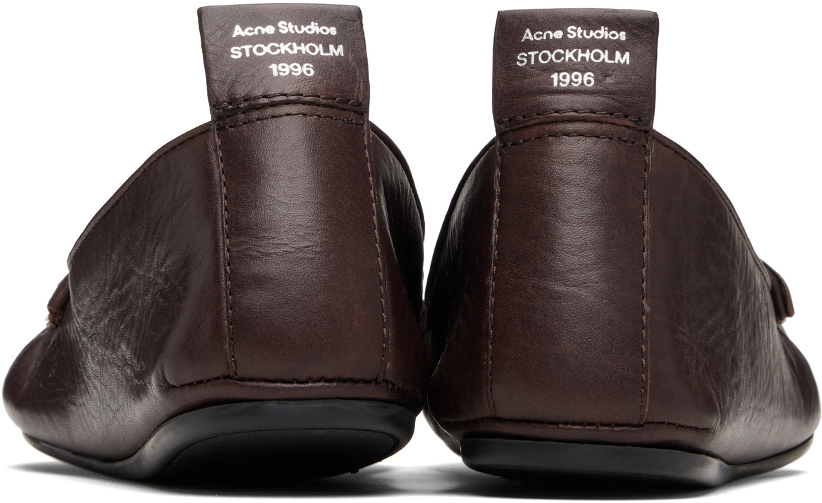 Acne Studios Brown Leather Loafers