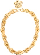 Kenzo Gold Kenzo Paris Boke Flower Necklace