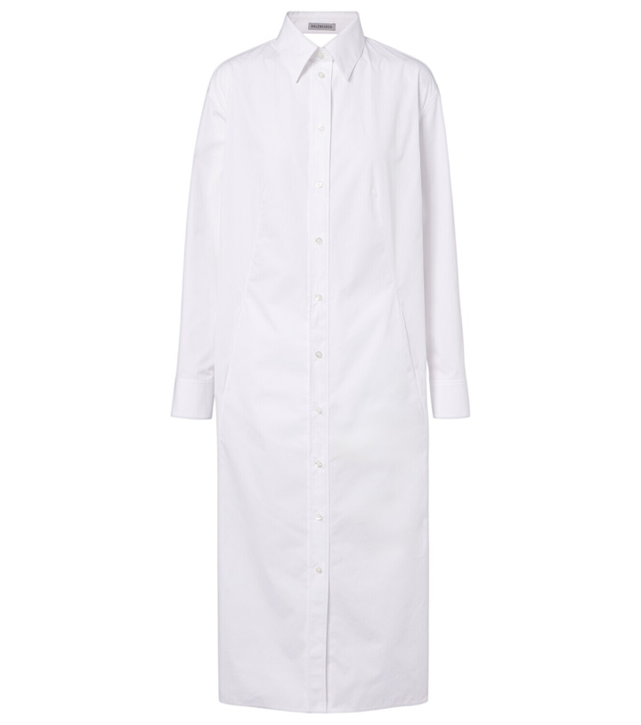Photo: Balenciaga Cotton poplin shirt dress