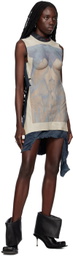 Liza Keane SSENSE Exclusive Multicolor Negative Minidress