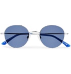 Sun Buddies - Ozzy Round-Frame Stainless Steel and Acetate Sunglasses - Silver