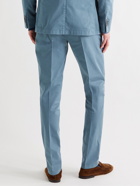 BOGLIOLI - Slim-Fit TENCEL-Blend Twill Suit Trousers - Blue