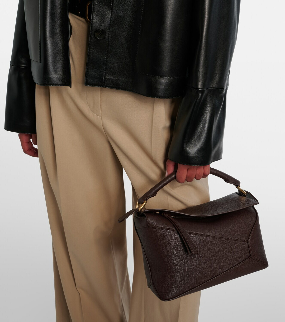 Loewe Puzzle Edge Small leather shoulder bag