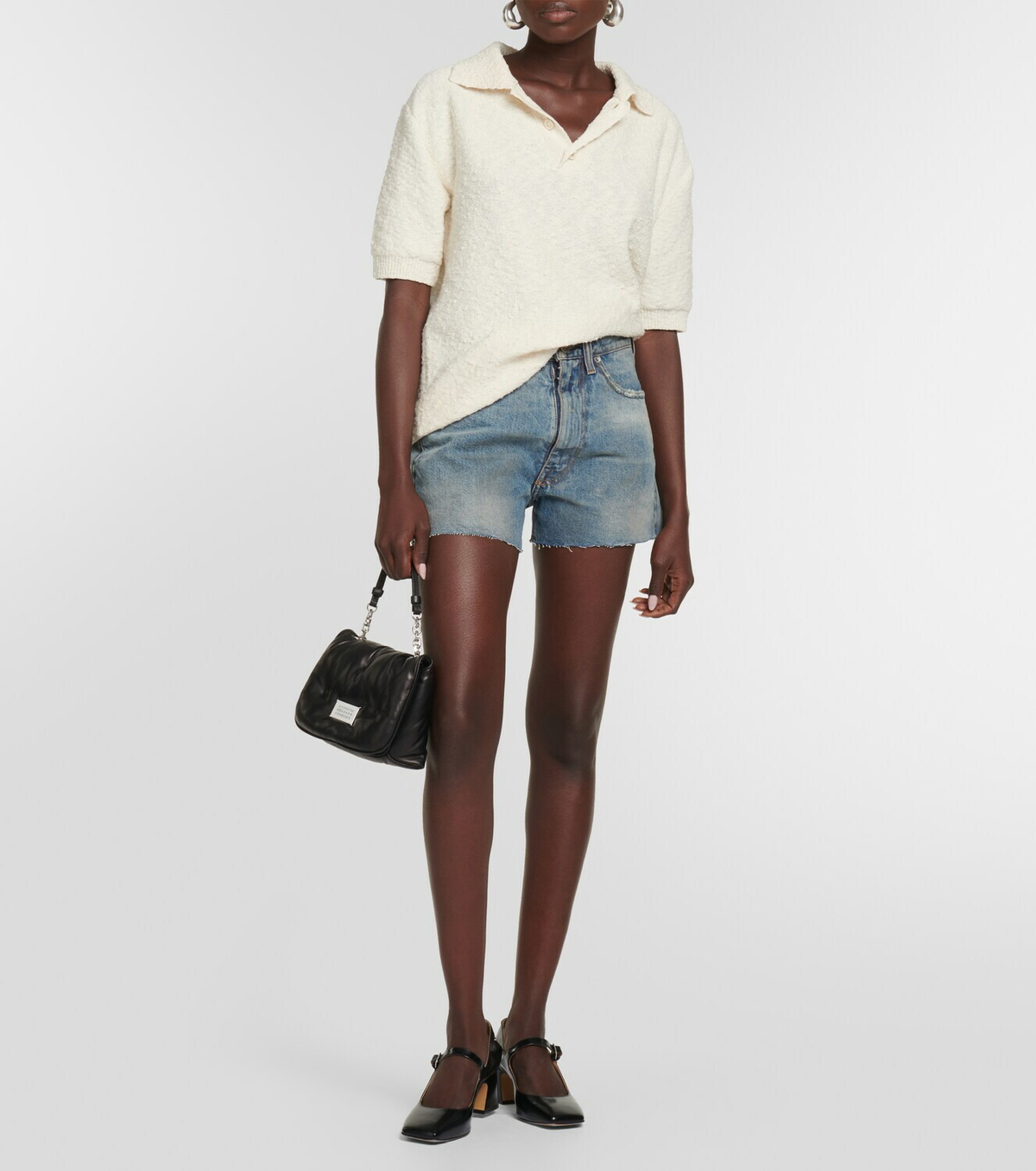 Maison Margiela Distressed denim shorts Maison Margiela