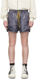 Rhude SSENSE Exclusive Grey Polyester Shorts