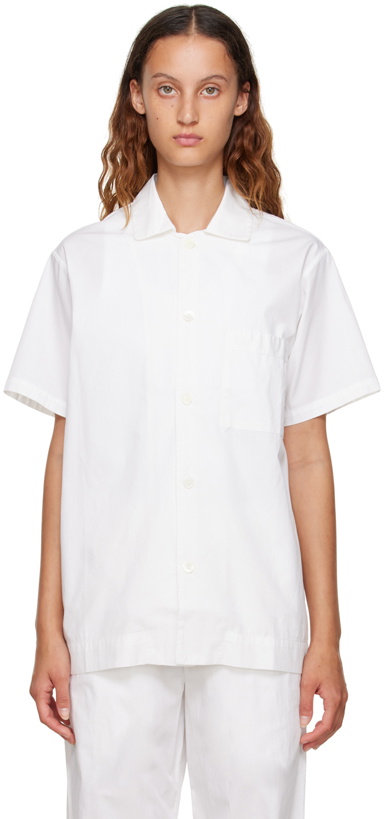 Photo: Tekla Off-White Striped Pyjama Shirt