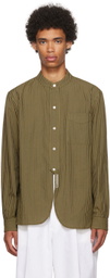 Connor McKnight Khaki Handloom Pyjama Shirt
