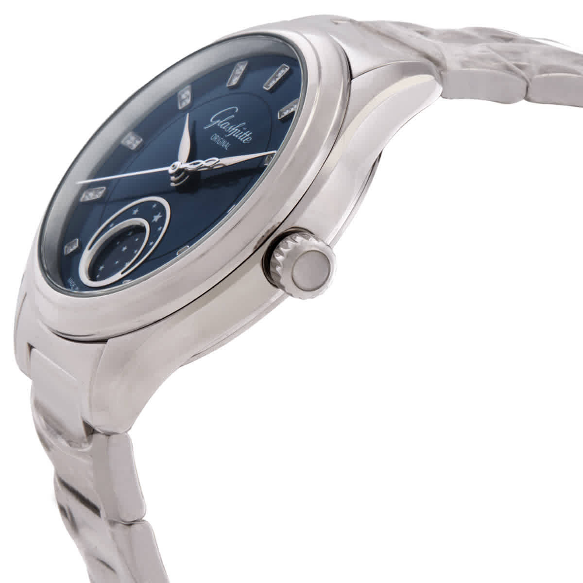 Glashutte Original Serenade Luna Quartz Blue Dial Ladies Watch 1-35-14-03-02-14
