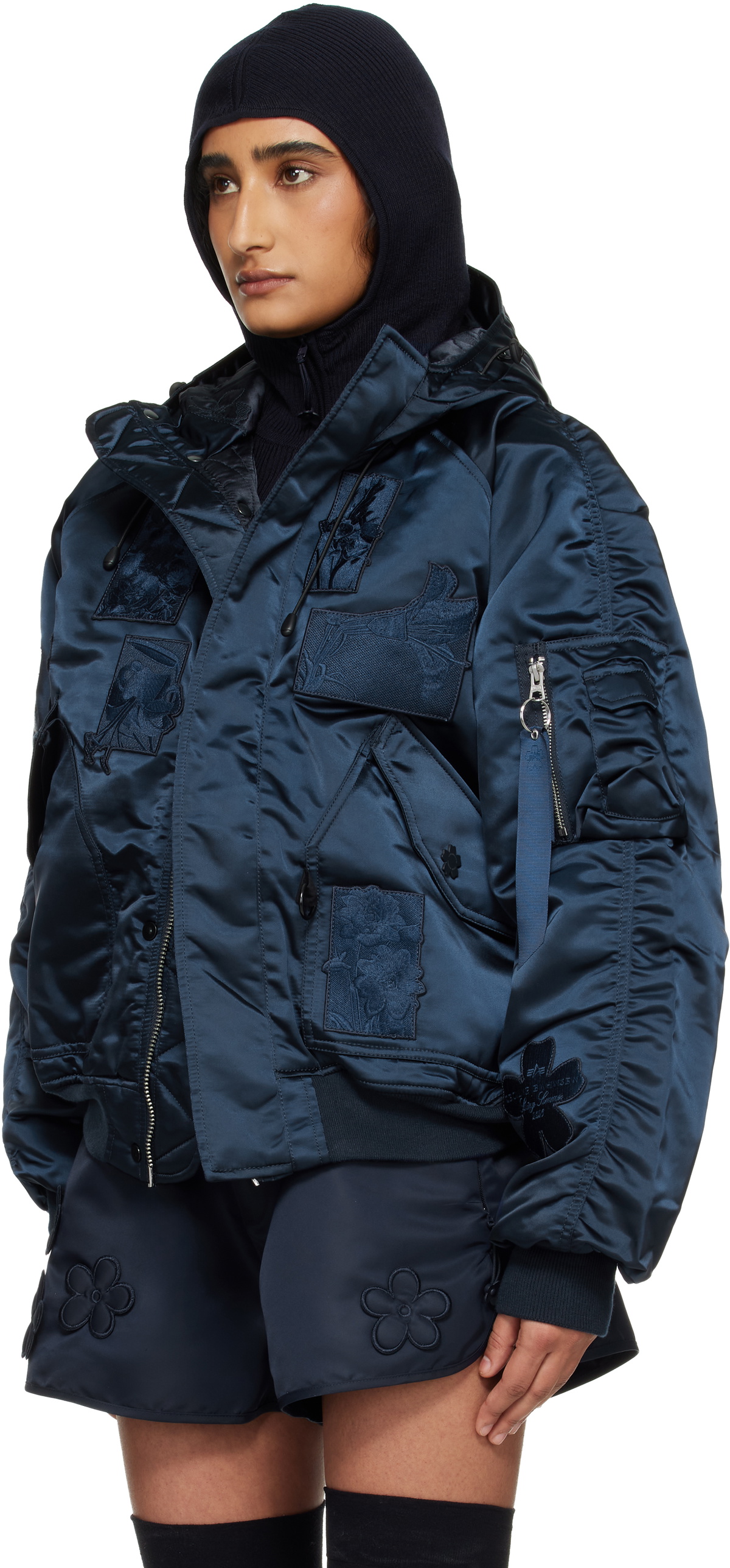 Cecilie Bahnsen Alpha Industries x Cecilie Bahnsen Navy N-2B Bomber Jacket