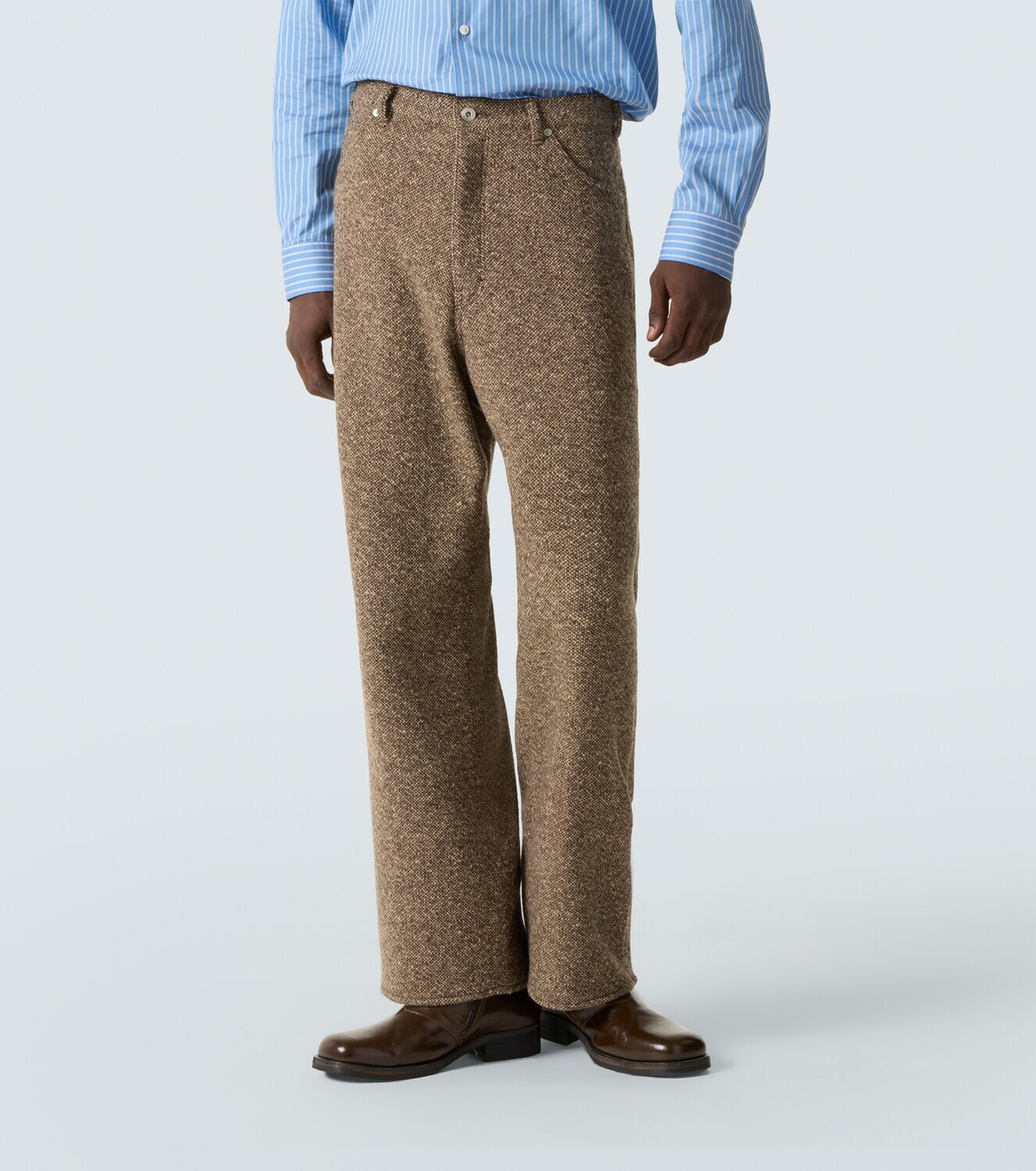 Auralee Wool tweed wide-leg pants Auralee