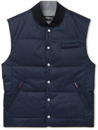 Kiton - Quilted Shell Gilet - Blue