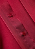 Anine Bing Amanda Silk-blend Shirt Burgundy