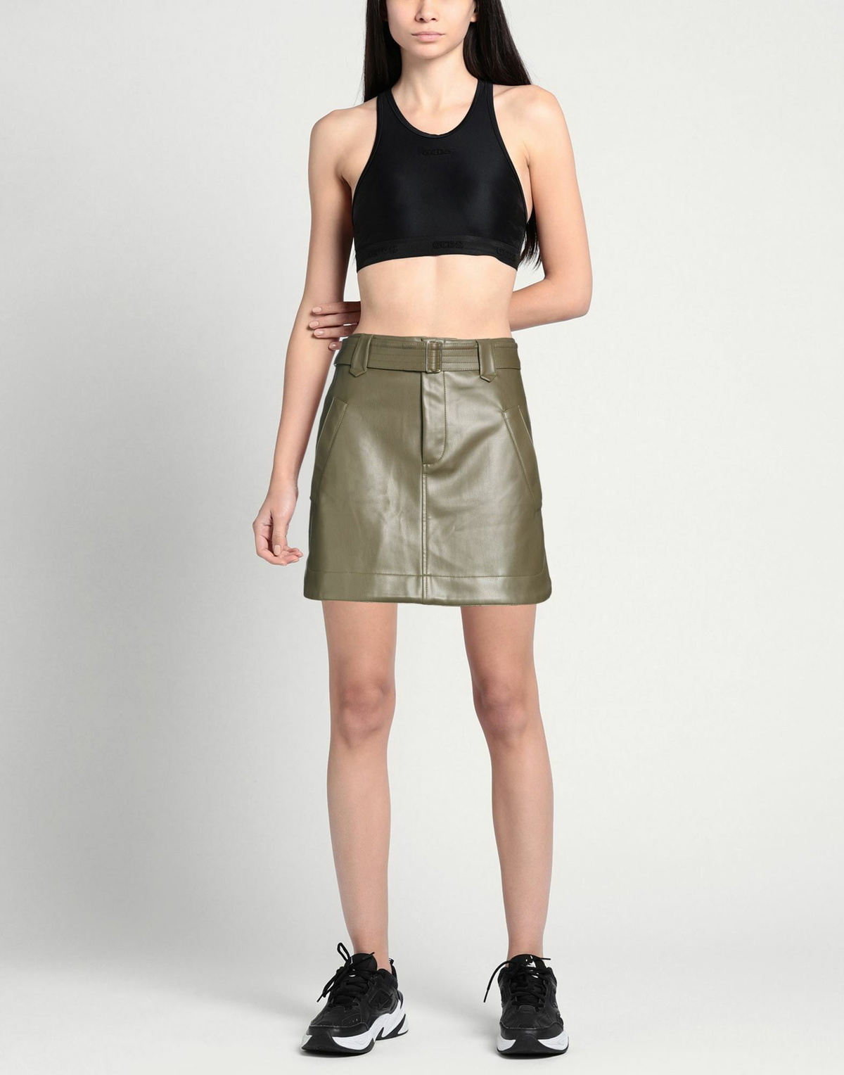 Jijil Womens Mini skirt Military in Green