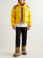 Moncler Genius - 8 Moncler Palm Angels Moon Boot Shedir Fleece-Lined Camouflage-Print Canvas and Suede Snow Boots - Brown
